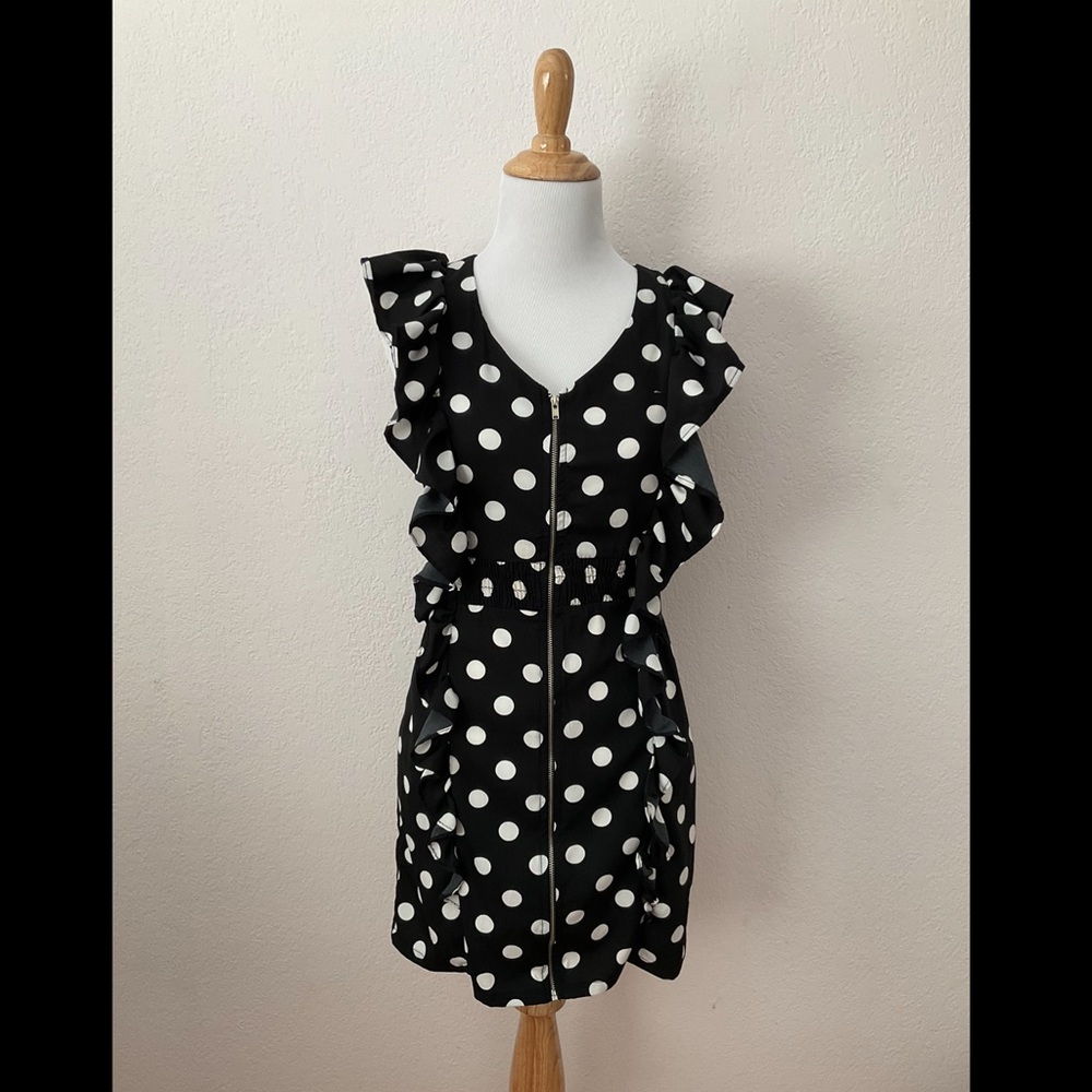 Envy Me Black w/ white Polka Dots - SMALL